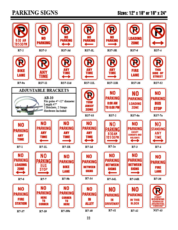 Parking Signs