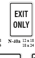 Exit Only (Compact) (N-40A)