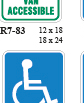 Accessible Parking Left Arrow (R9-9L)